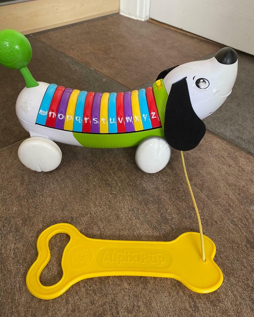 pull along alphabet dog